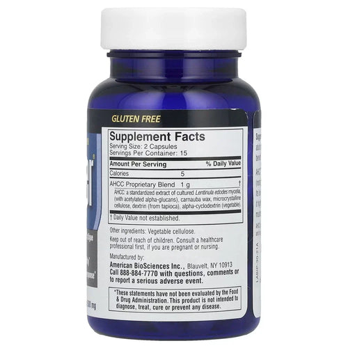 2 X  American Biosciences, ImmPower� AHCC�, 500 mg, 30 Vegetarian Capsules