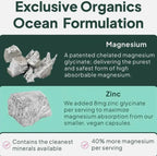 Organics Ocean Low Dose Zinc Chelated 90 Capsules Pure Magnesium Glycinate