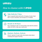 UMZU Zupoo Gut Support Colon Cleanse Dietry Supplement 30 Capsules