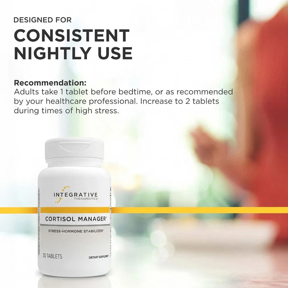 Cortisol Manager 90 Tabs Integrative Therapeutics Stress Hormone Stabilizer