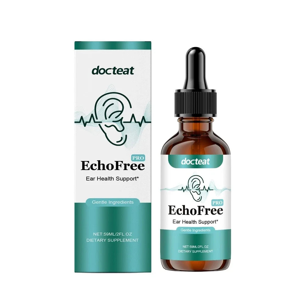 Echo Free Tinnitus Drops 59ml, EchoFree Tinnitus Relief for Ringing Ears