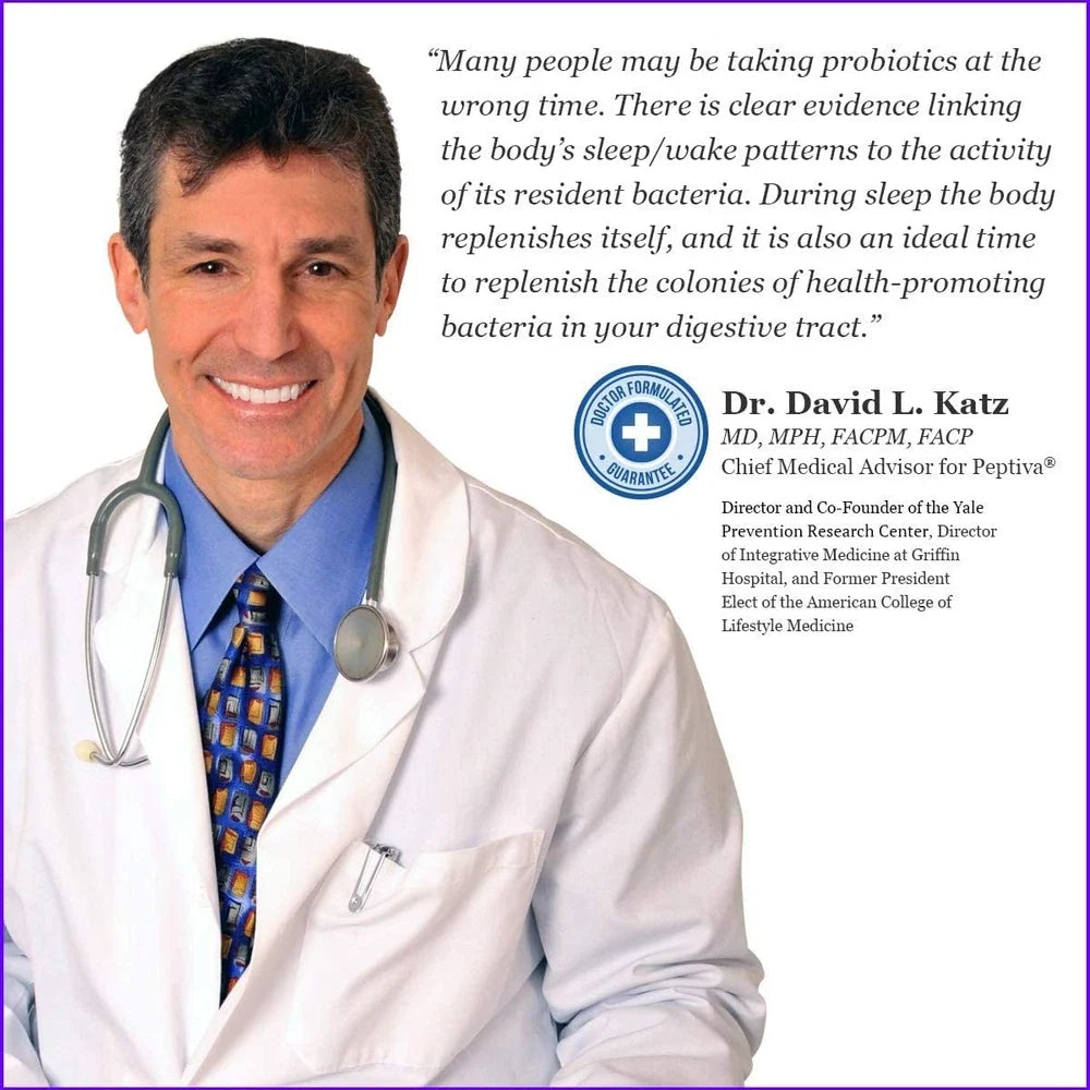 Peptiva 26 Billion CFU Probiotic & Sleep Support - Clinically Validated Multi-St