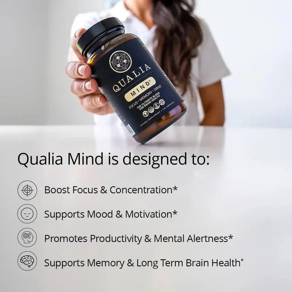 Qualia Mind 2.0 Nootropic Brain Supplement Focus Memory Energy 120 Capsules