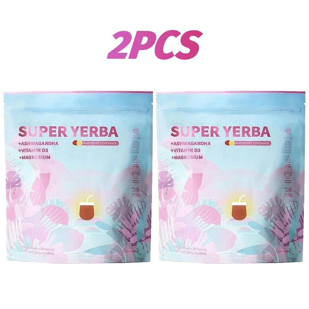 Super Instant Yerba Mate Tea Powder - Pure Natural, Health Drink