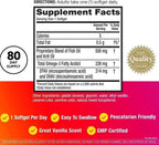 MegaRed 6X Advanced Absorption Omega 3 Fish Oil Supp.500mg 80 Softgels