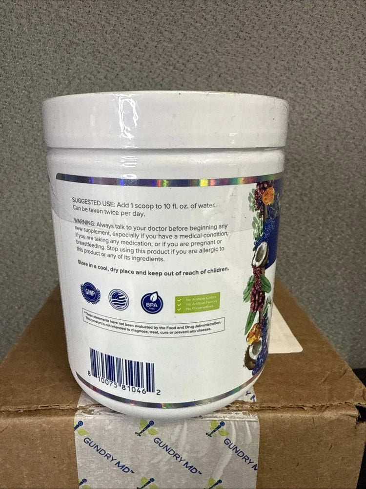 Gundry MD MCT Wellness Powder Blueberry Lemonade Flavor Diet Supplement 8.25 oz