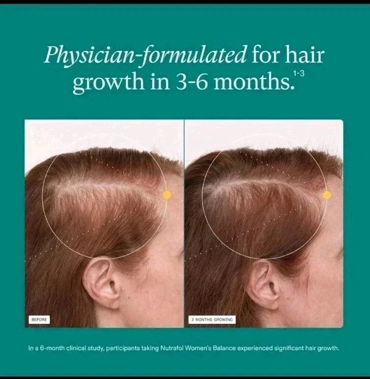 Nutrafols..Women's Balance Hair Growth Supplements, Ages 45&Up, 120 Counts.