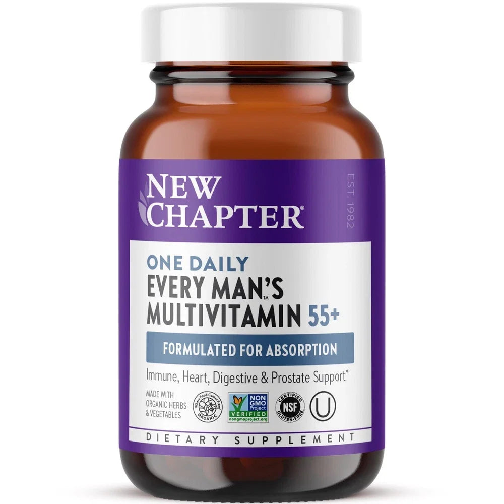 New Chapter Every Man's One Daily 55+ Multivitamin Tablets - 48 Count Exp 01/28