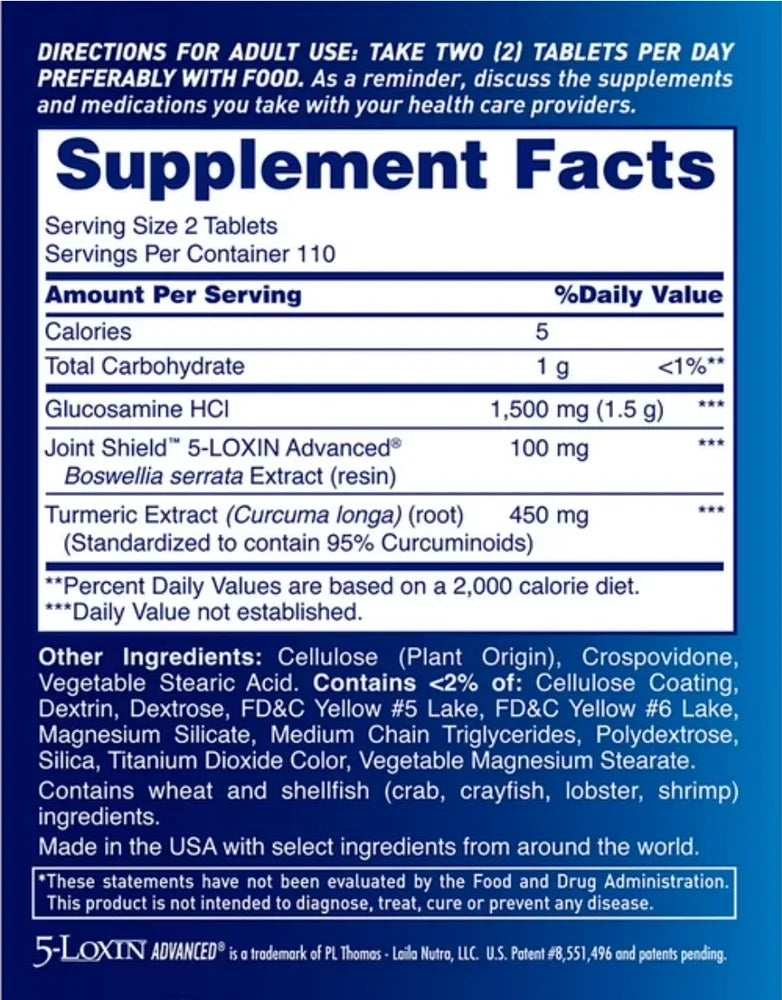 Osteo Bi-Flex 220 ct Triple Strength Turmeric Joint Health Supplement