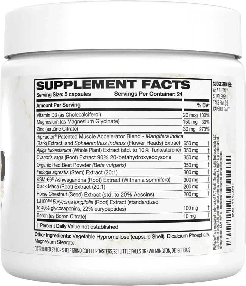 Top Shelf Grind King Maker,13-in-1Anabolic Supplement for Men to Increase Stamna
