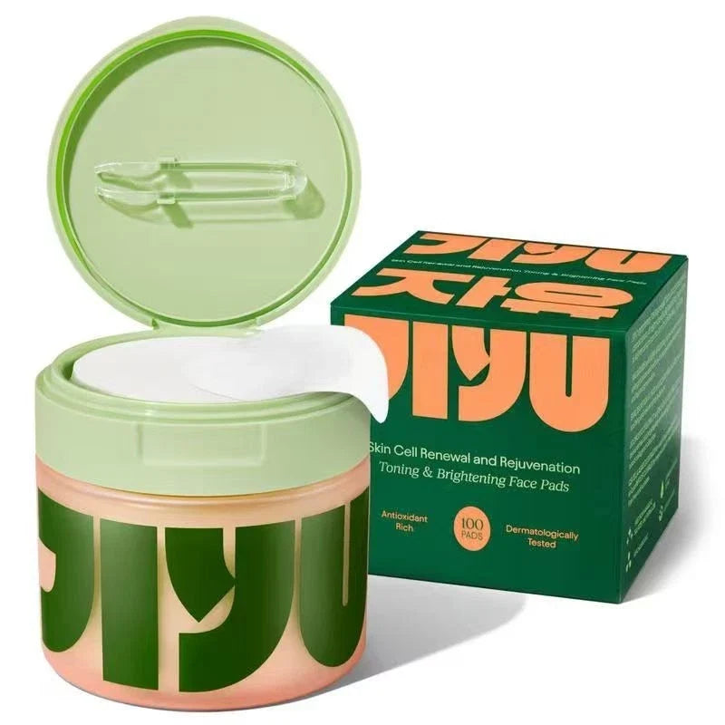 Jiyu Korean Skincare Anti-Aging, Dark Spot & Wrinkle Minimizing Toner Pads with