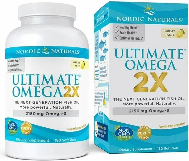 Nordic Naturals ultimate Omega 2x  180 softgels exp 11/2027