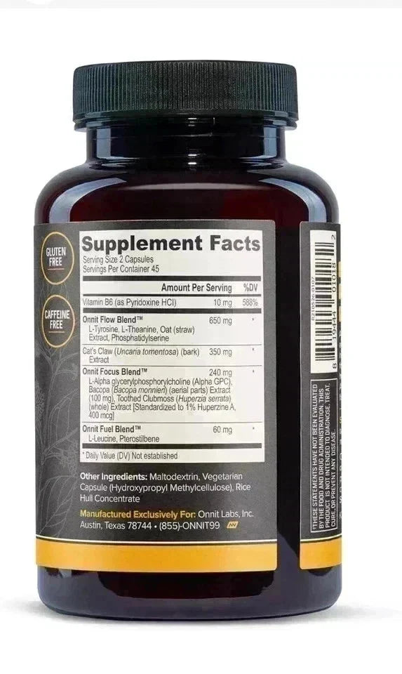 Alpha Brain Memory Focus Daily Cognitive Support 90 Capsules