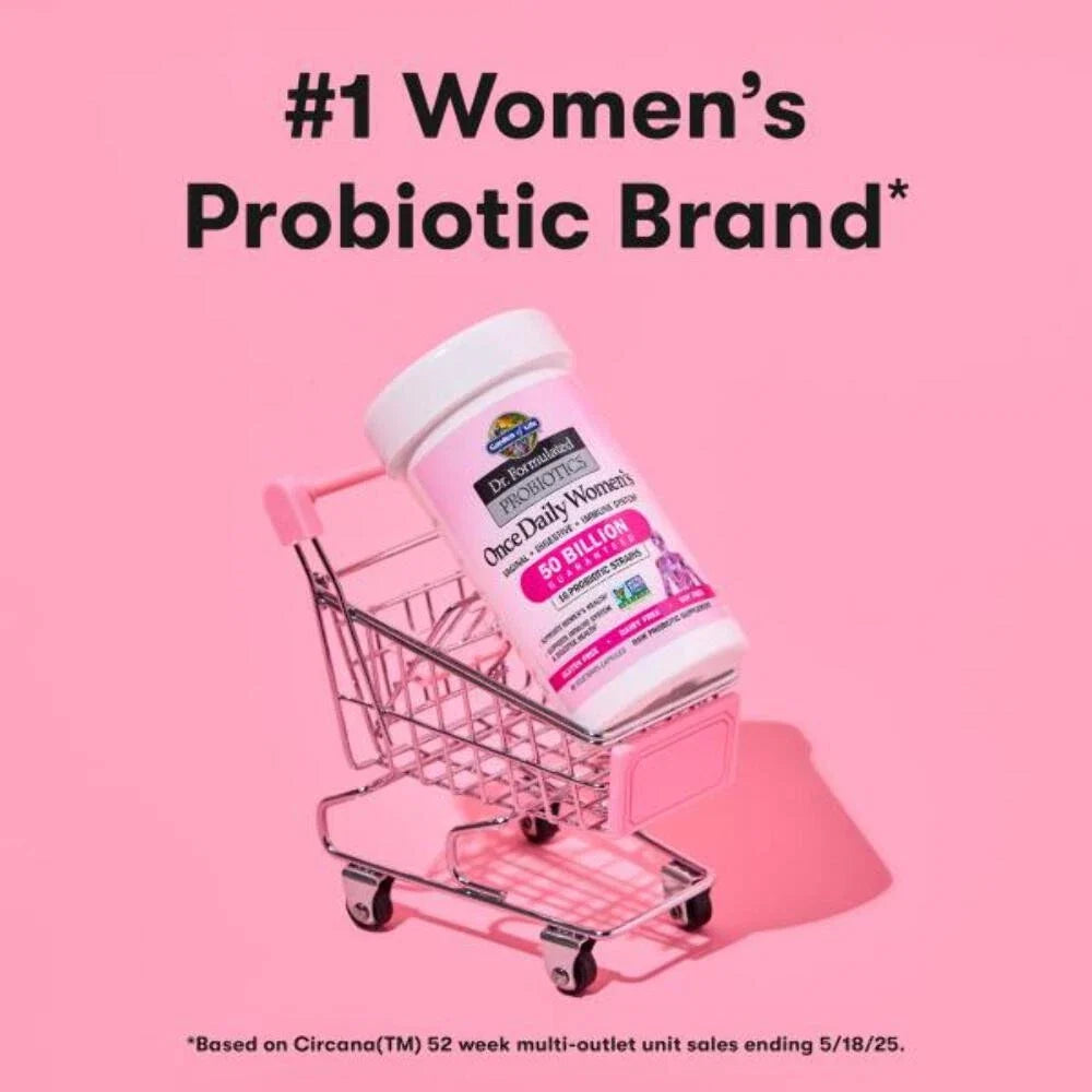 2/27 Garden of Life Once Daily Dr. Formulated Probiotics for Women 50 Billion CF