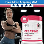 Creatine 5000mg Monohydrate suitable for Women 2g Collagen & 1g BCAA – 240g (2 P