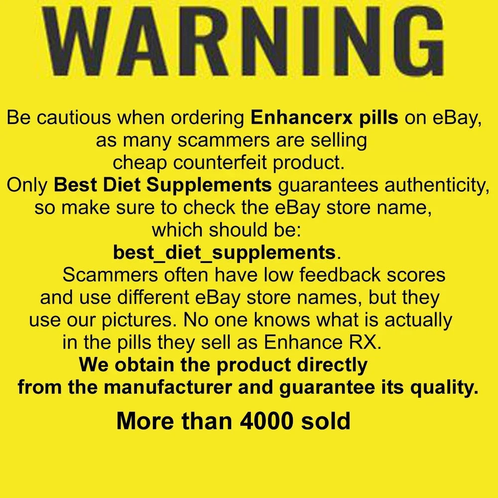 ENHANCERX ENHANCE RX MALE ENHANCEMENT PILLS SUPPLEMENT 30 CAPS