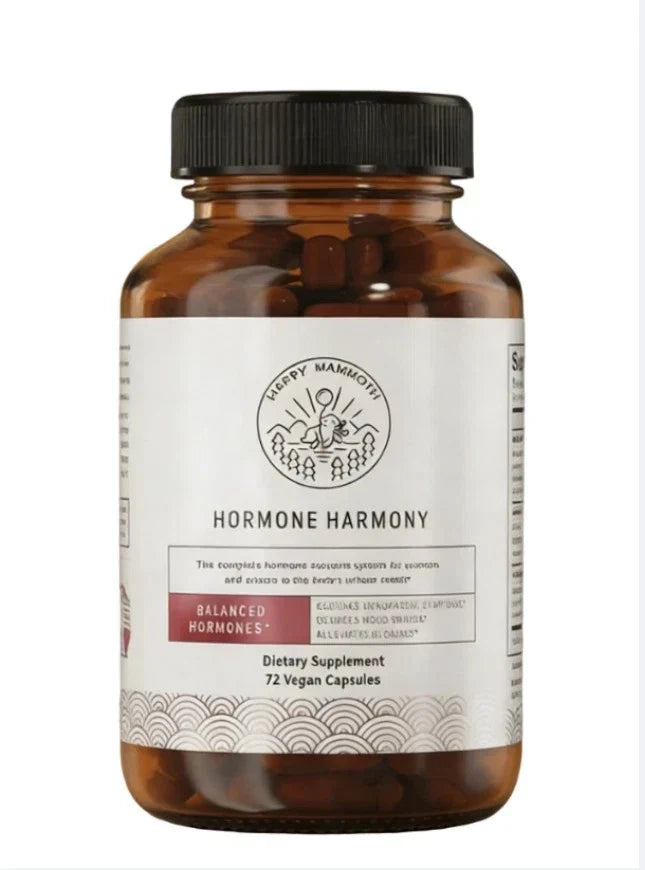Happy Mammoth Hormone Harmony 72 Vegan Capsules Women's Hormone Balance Support