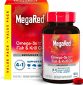 MegaRed 6X Advanced Absorption Omega 3 Fish Oil Supp.500mg 80 Softgels
