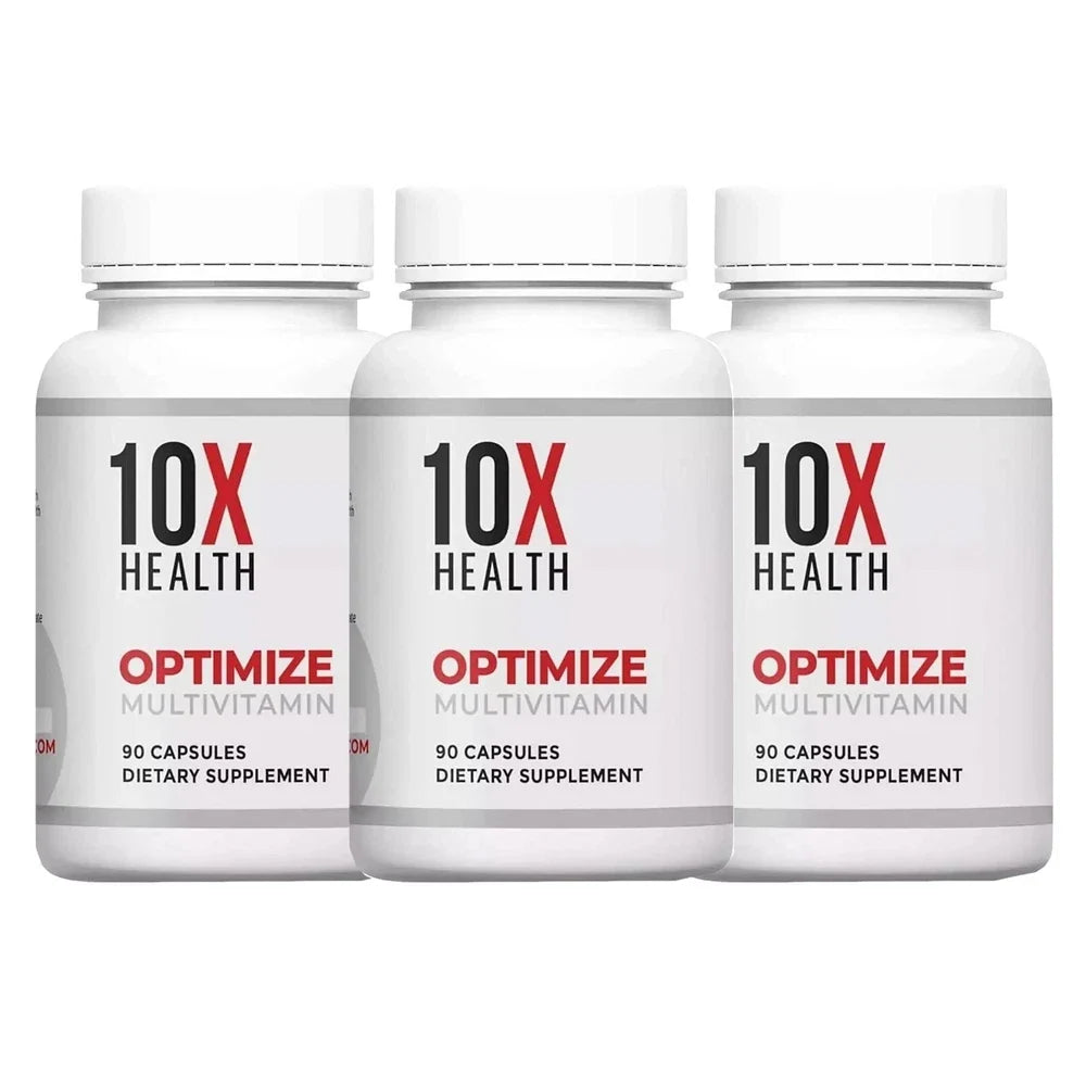 US 3 Pack 10X Health Optimize Methylated Multivitamin 90 Capsules Free Ship