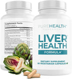 PUREHEALTH RESEARCH Liver Health – Liver Cleanse Detox & Repair with Artichoke