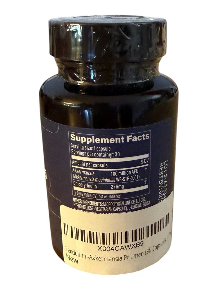 Pendulum Akkermansia 30 Capsules - PAST BB Date March 26 - Read Description