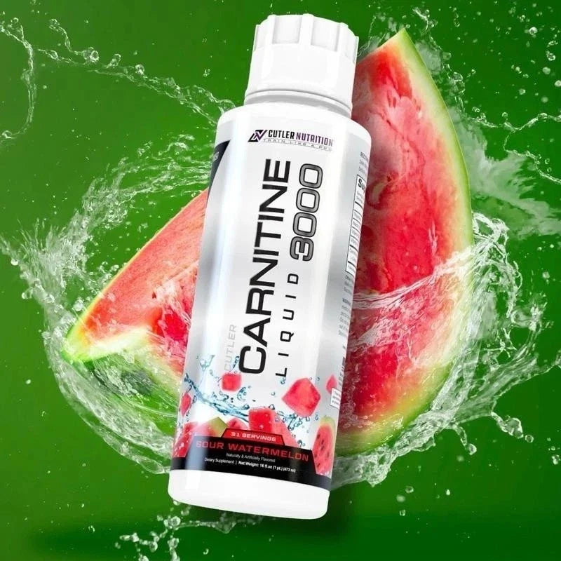 Cutler Nutrition Liquid Carnitine 3000&Energy Recovery Watermelon 16Oz/473ml