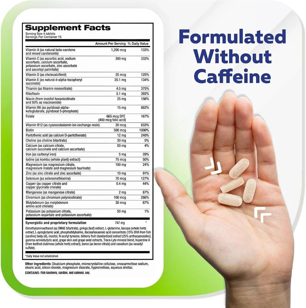 Focus Factor Adults Extra Strength, 120 Count - Brain Supplement for Memory, Con