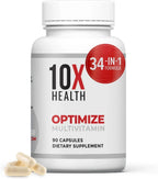 US 3 Pack 10X Health Optimize Methylated Multivitamin 90 Capsules Free Ship