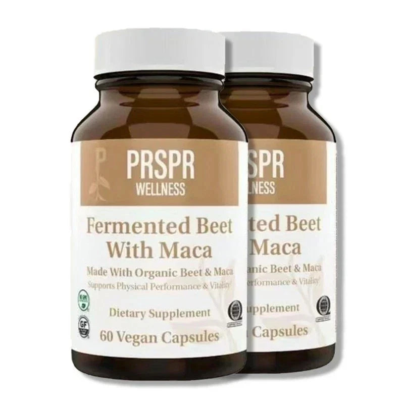 Fermented Beet with Maca by PRSPR Wellness - 60 Vegan Organic Capsules