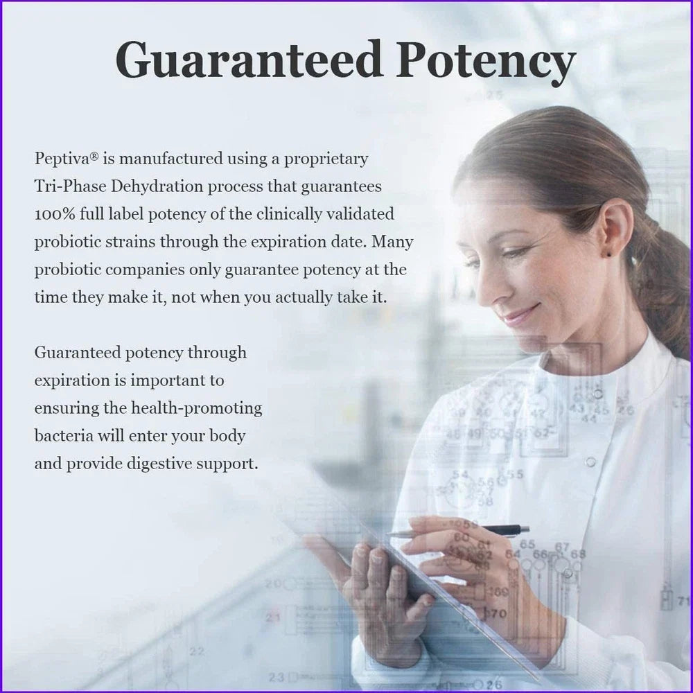 Peptiva 26 Billion CFU Probiotic & Sleep Support - Clinically Validated Multi-St