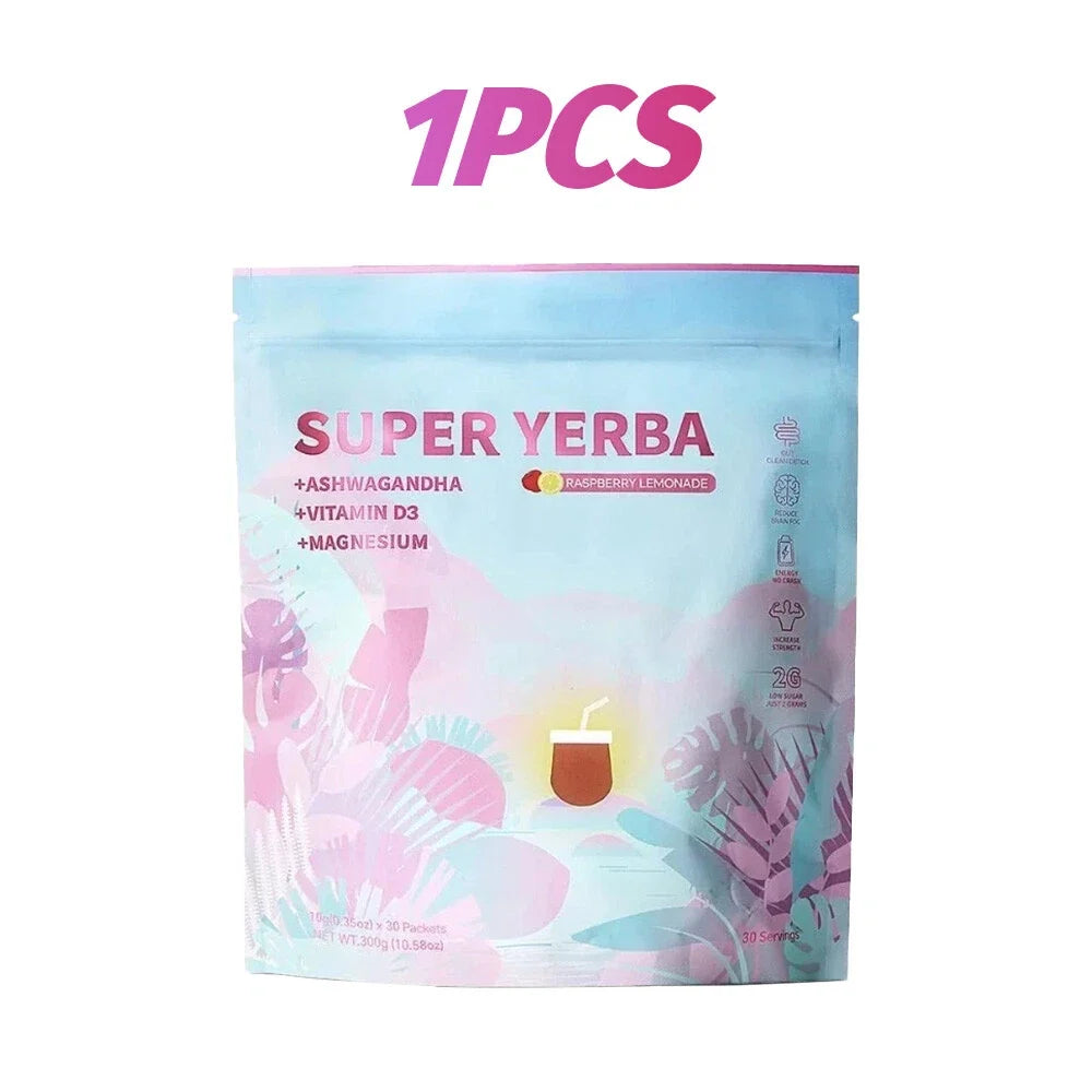 Super Instant Yerba Mate Tea Powder - Pure Natural, Health Drink
