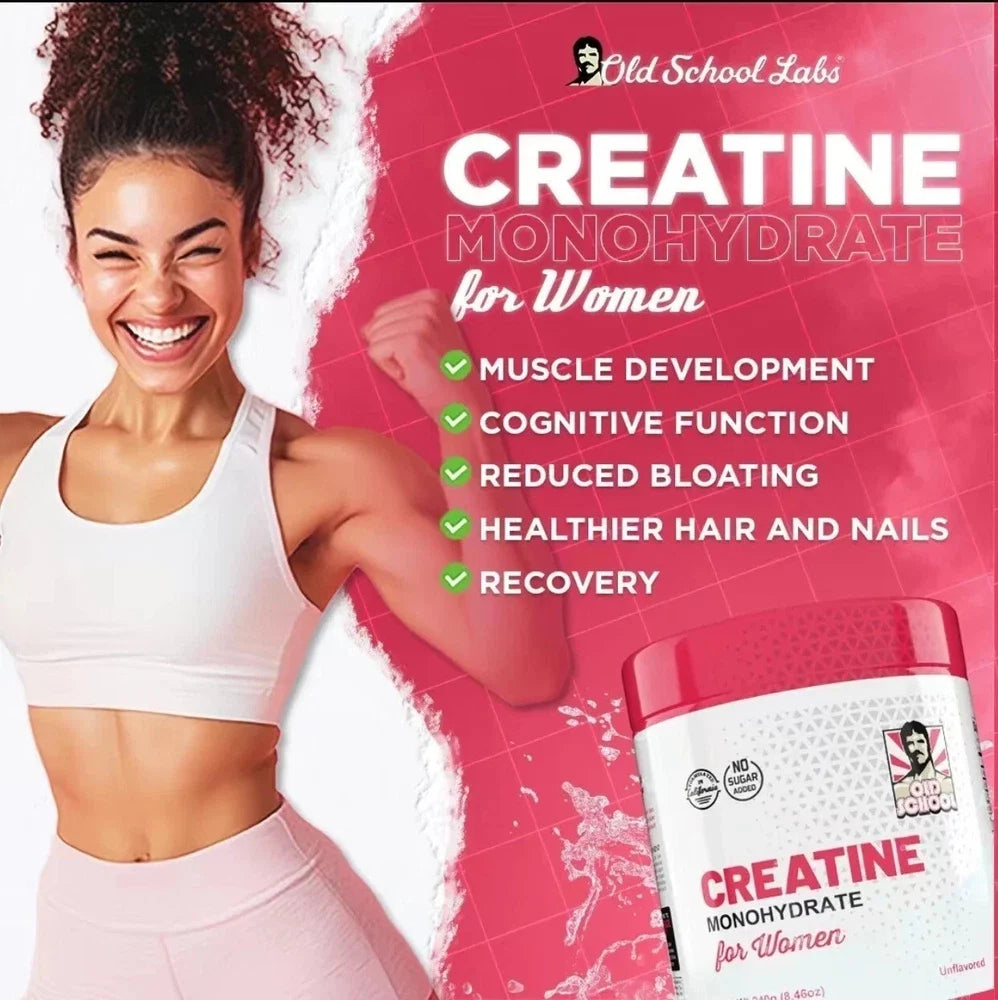 Creatine 5000mg Monohydrate suitable for Women 2g Collagen & 1g BCAA – 240g (2 P