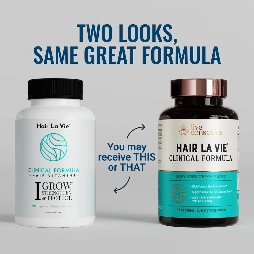 HAIR LA VIE Clinical Formula Hair Growth Volume Density Shine Multivitamin 90 Ct