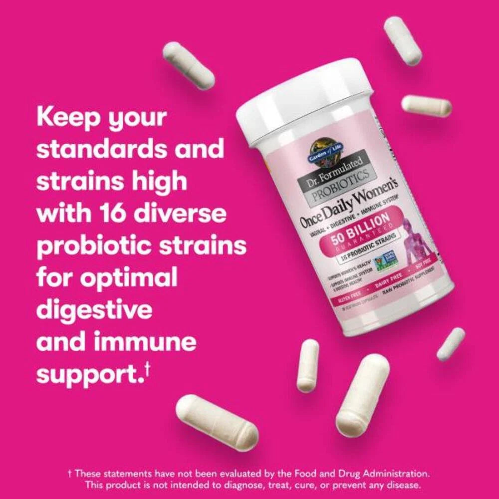 2/27 Garden of Life Once Daily Dr. Formulated Probiotics for Women 50 Billion CF