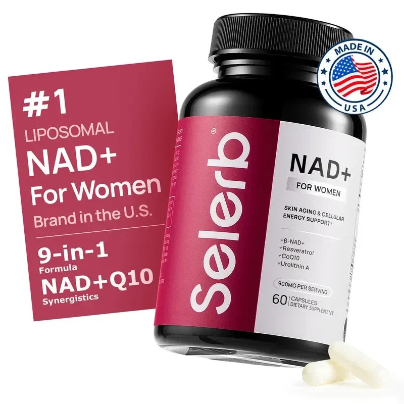 Selerb NAD+ Supplements designed for-Energy Health Skin Nicotinamide Riboside 60