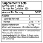 Nutrex Hawaii Bioastin Hawaiin Astaxanthin 12mg - 120 Gel Caps