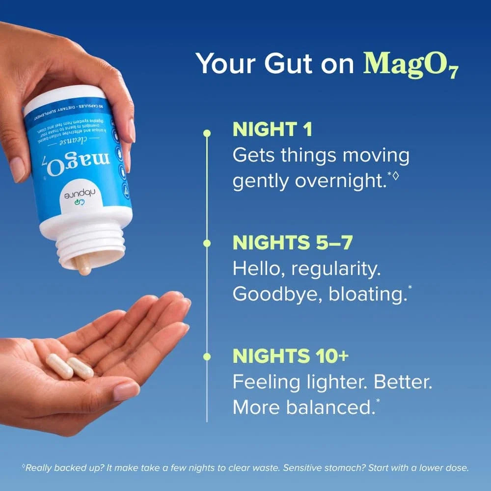 nbpure MagO7 - Natural Colon Cleanse and Detox | Occasional Constipation Reli...