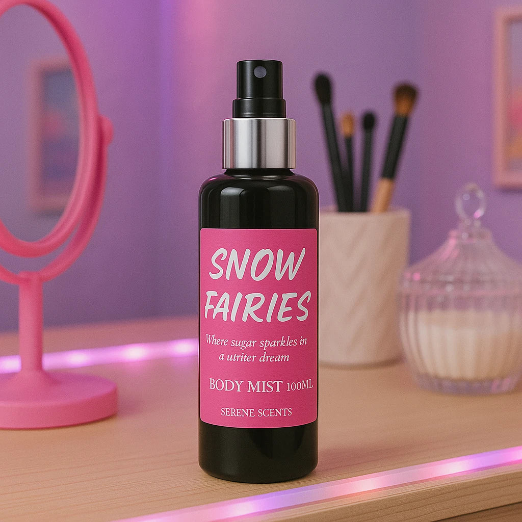 Snow Fairies Body Mist 100ml – Sweet Candy Floss Scent | Vegan · Cruelty-Free ·