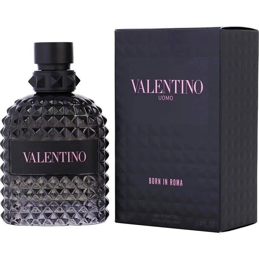 Valentino Uomo Born in Roma Eau de Toilette Spray for Men 3.4 oz (100 mL) – Amber Fragrance