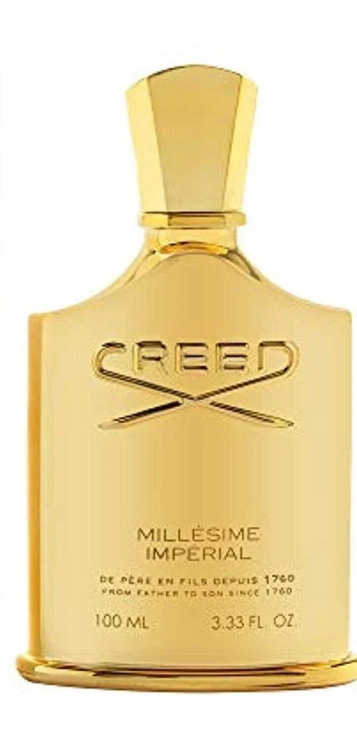 Hub Wavy Creed Millésime Impérial unisex perfume bottle, 3.4 oz / 100 ml, with elegant packaging and luxury fragrance design