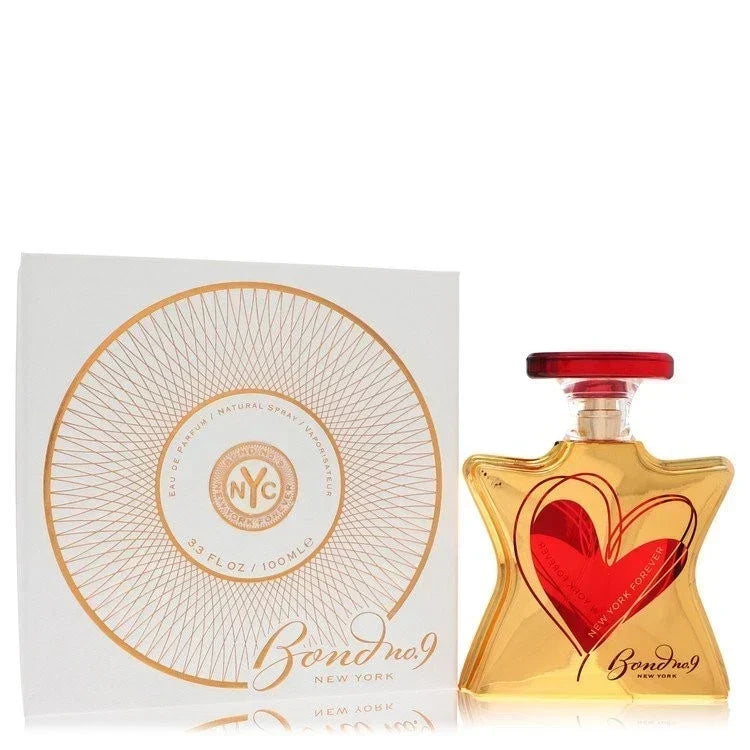 Hub Wavy Bond No. 9 New York Forever unisex luxury fragrance bottle, 3.4 fl oz / 100 ml, with elegant packaging.