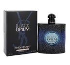 Yves Saint Laurent Black Opium Intense perfume bottle, 3 oz/90 ml, luxury long-lasting fragrance for women by Hub Wavy