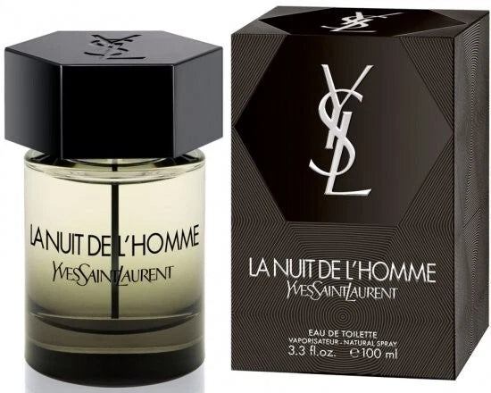 Yves Saint Laurent La Nuit de L'Homme Eau de Toilette Spray for Men 3.3 oz / 100 ml New Sealed