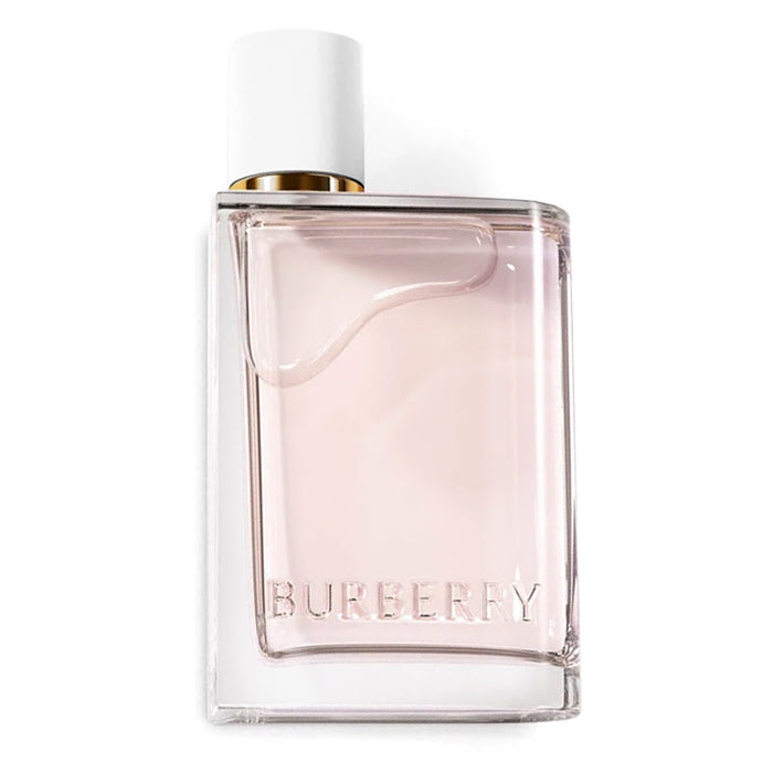 Burberry Her 3.3 oz women's Eau de Parfum by Hub Wavy, featuring the elegant bottle and packaging.